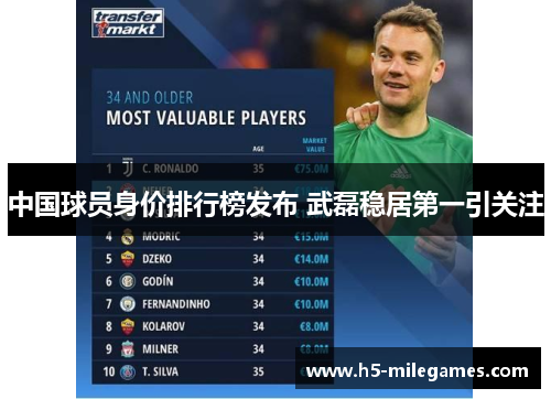 中国球员身价排行榜发布 武磊稳居第一引关注